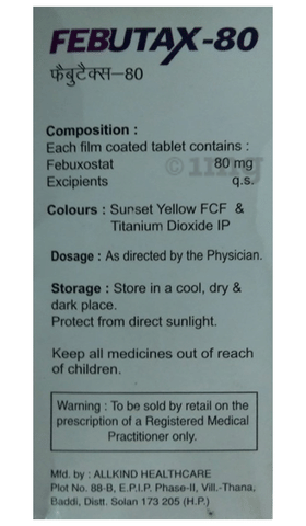 Febutax 80 Tablet image Febutax 80 Tablet image