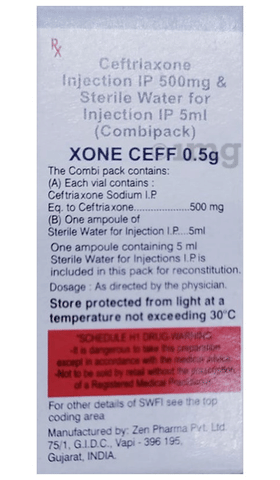 Xone Ceff 500mg Injection image Xone Ceff 500mg Injection image