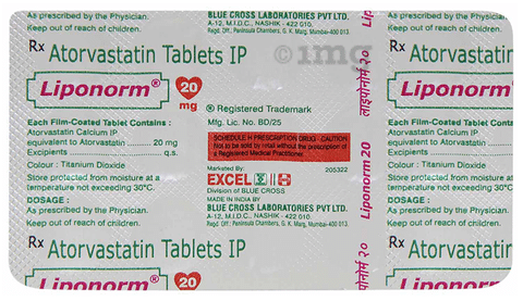 Liponorm 20mg Tablet
