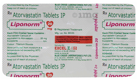 Liponorm 20mg Tablet image