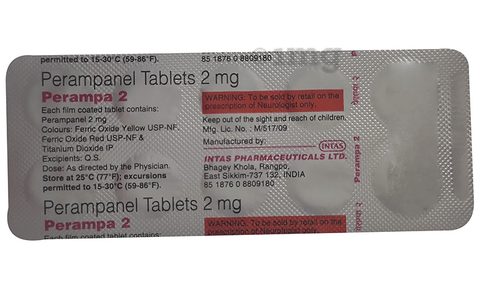 Perampa 2mg Tablet image