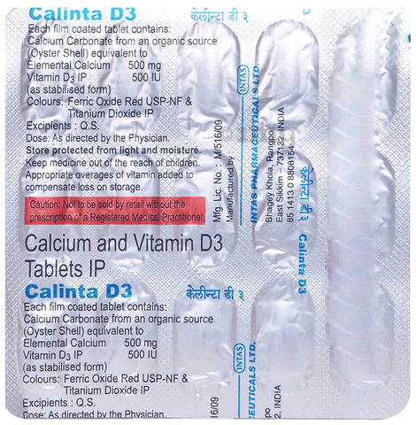 Calinta D3 Tablet image Calinta D3 Tablet image
