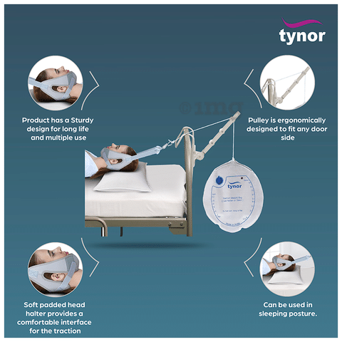 Tynor G-26 Cervical Traction Kit with Weight Bag (Sleeping) Universal: Buy  packet of 1.0 Unit at best price in India