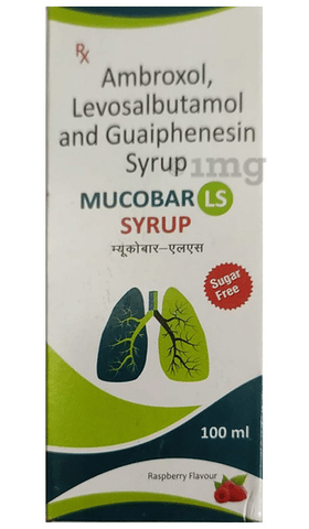 Mucobar LS Syrup Raspberry Sugar Free image Mucobar LS Syrup Raspberry Sugar Free image