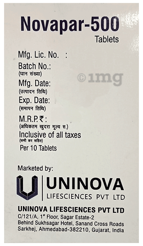 Novapar 500 Tablet image