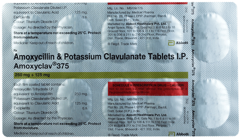 Amoxyclav 375 Tablet image Amoxyclav 375 Tablet image