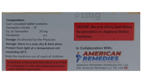 Tamoxican 20 Tablet image