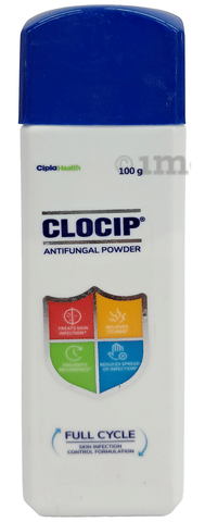 Clocip Anti-Fungal Dusting Powder | For Skin Infections, Itching, Rashes image Clocip Anti-Fungal Dusting Powder | For Skin Infections, Itching, Rashes image