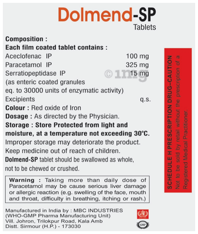 Dolmend-SP Tablet image Dolmend-SP Tablet image