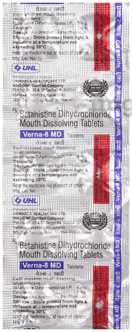 Verna 8mg Tablet MD image Verna 8mg Tablet MD image