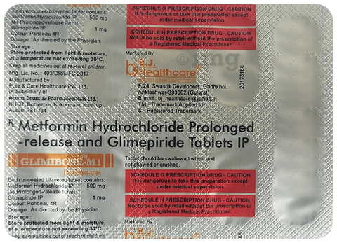 Glimibose-M1 Tablet PR image