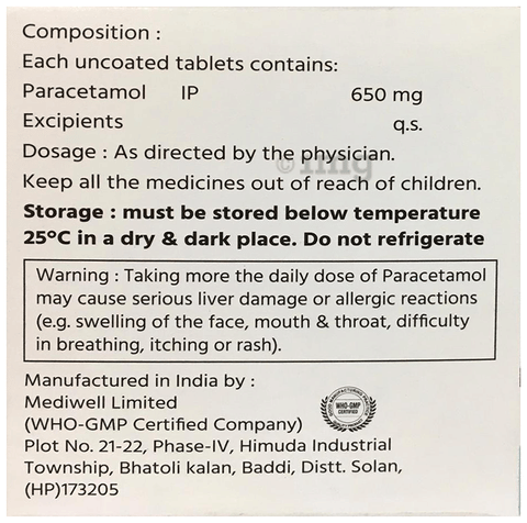 Kickmol 650 Tablet image