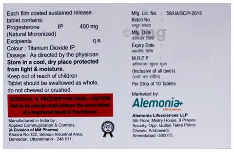 Alegest 400 Tablet SR image