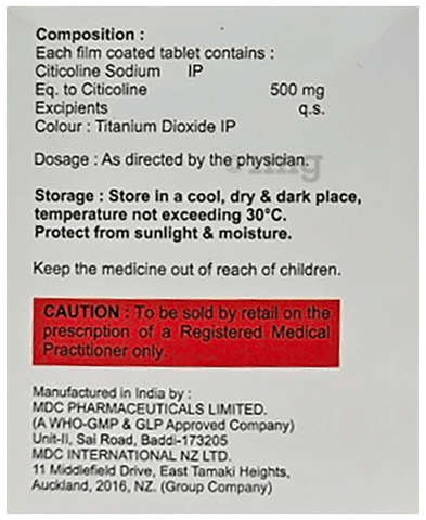 Citolin 500 Tablet image Citolin 500 Tablet image