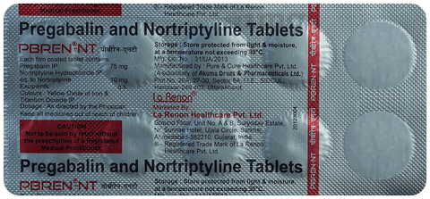Pbren NT 75mg/10mg Tablet image Pbren NT 75mg/10mg Tablet image