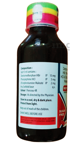 Koff Lag Syrup Raspberry Sugar Free image