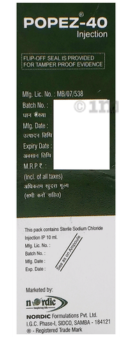 Popez 40 Injection image Popez 40 Injection image