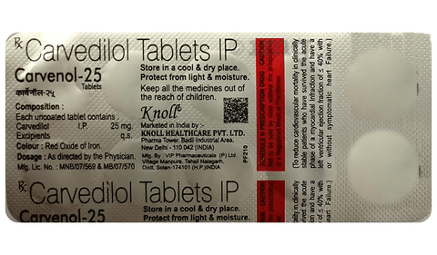 Carvenol 25 Tablet image