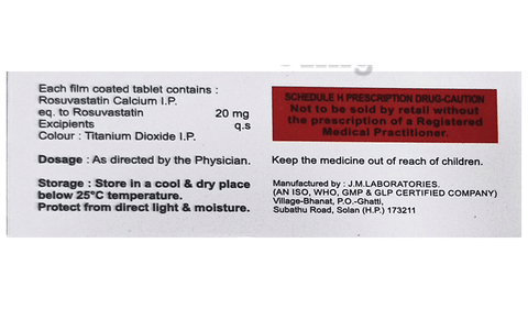 Rosuglar 20 Tablet image Rosuglar 20 Tablet image