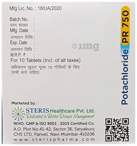 Potachloride PR 750 Tablet image