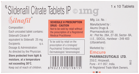 Silnafil 25mg Tablet image