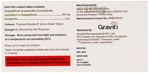Dapagrav 10 Tablet image