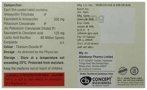 Amclavanic LB Tablet image
