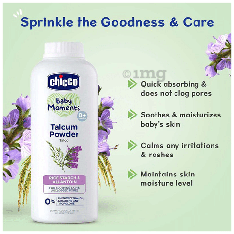 Chicco Baby Moments Talcum Powder Buy bottle of 150.0 gm Powder