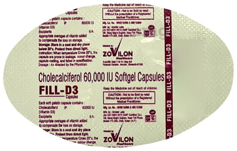 Fill-D3 Softgel Capsule image Fill-D3 Softgel Capsule image