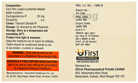 DydroU 20 SR Tablet image