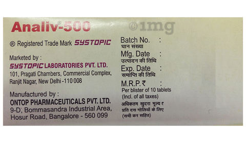 Analiv 500 Tablet image Analiv 500 Tablet image