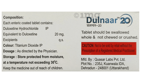 Dulnaar 20 Tablet image Dulnaar 20 Tablet image