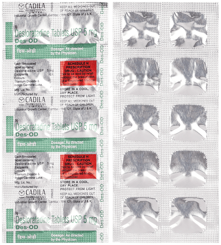 Des-OD 5mg Tablet image