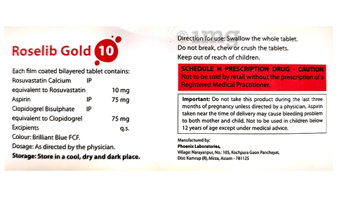 Roselib Gold 10 Tablet image