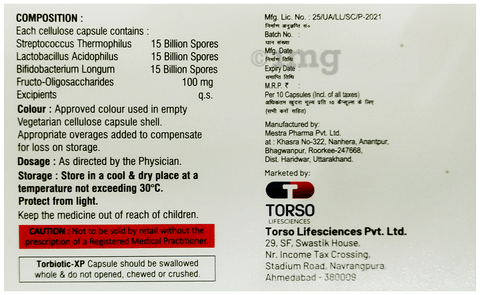 Torbiotic-XP Capsule image Torbiotic-XP Capsule image