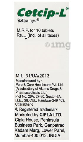 Cetcip-L Tablet image