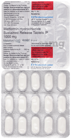 Metafort 1000 Tablet SR image Metafort 1000 Tablet SR image