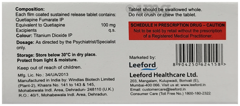 Qutidep 100 SR Tablet image