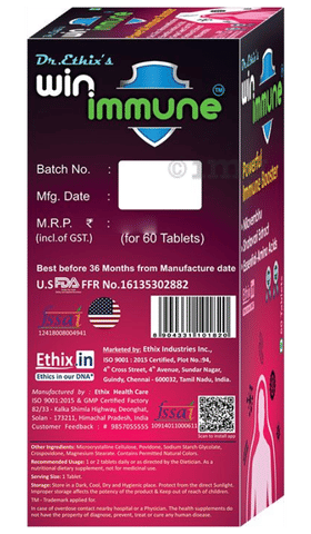 Dr. Ethix's Win immune Tablet image Dr. Ethix's Win immune Tablet image