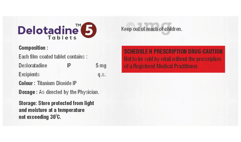 Delotadine 5 Tablet image Delotadine 5 Tablet image