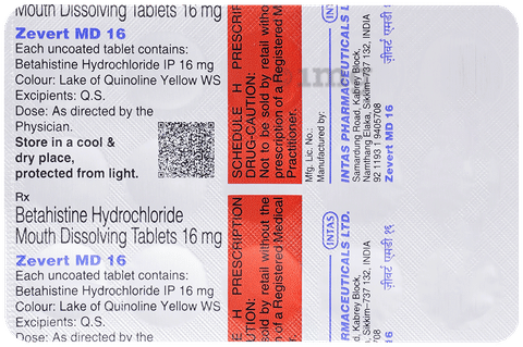 Zevert MD 16 Tablet image