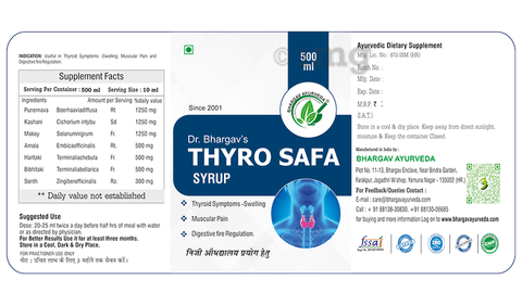 Dr.Bhargav’s Thyro Safa Syrup (500ml Each) 3