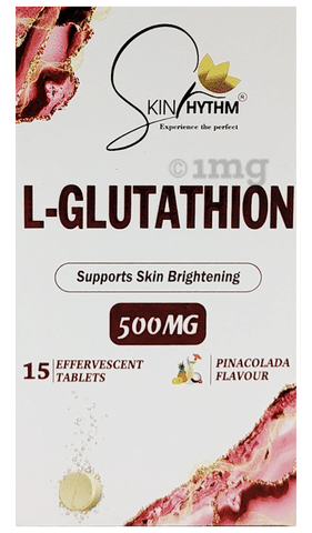 glutathione gluta white Skinrhythm L-Glutathione 500mg Effervescent Tablet Pinacolada: Buy box of  15.0 Effervescent Tablet at best price in India