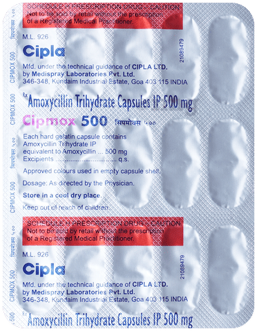 Cipmox 500 Capsule image