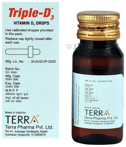 Triple-D3 Oral Drops: Buy bottle of 30.0 ml Oral Drops at best price in  India