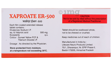 Xaproate ER 500 Tablet image