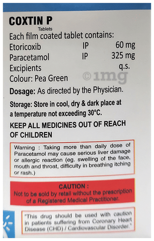 Coxtin P Tablet image