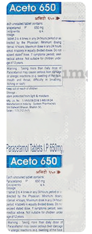 Aceto 650mg Tablet image