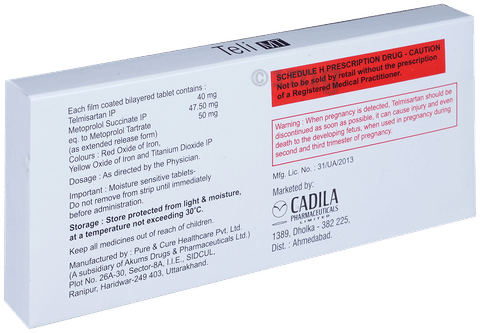 Teli MT 50 mg Tablet image