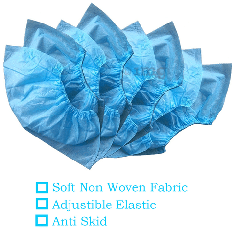 C Cure Disposable Non Woven Shoe Cover 100 Each Blue Buy combo